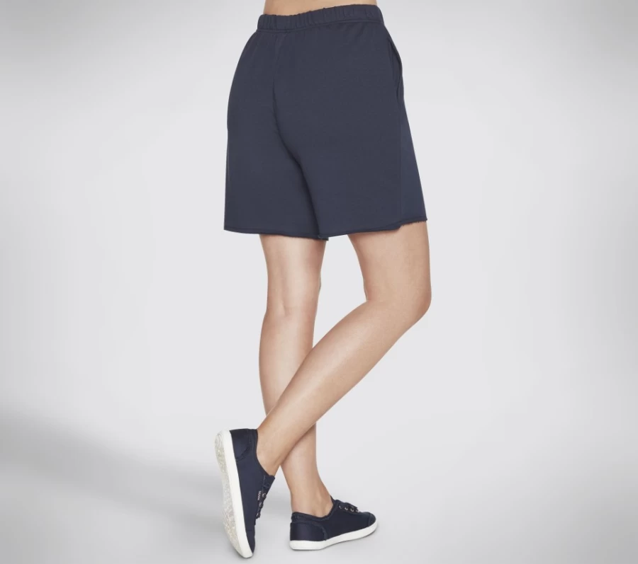 SKECHERS Women's Navy Bobs Purrfect Terry 7 Inch Shorts