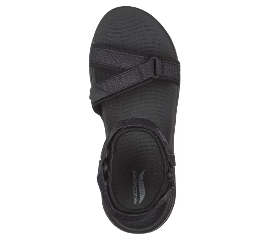 SKECHERS Women's Go Walk Arch Fit Cruise Around Slip-On Walking Shoes - Black