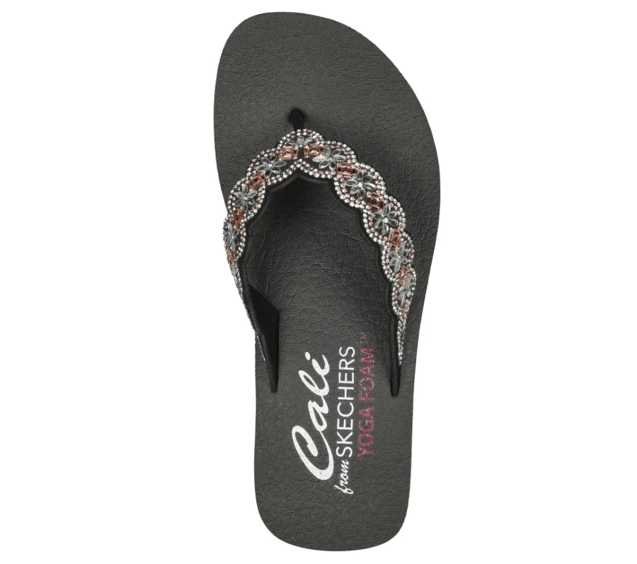 SKECHERS Women's Vinyasa Happy Spring Sneakers in Black - Lightweight & Comfortable Walking Shoes