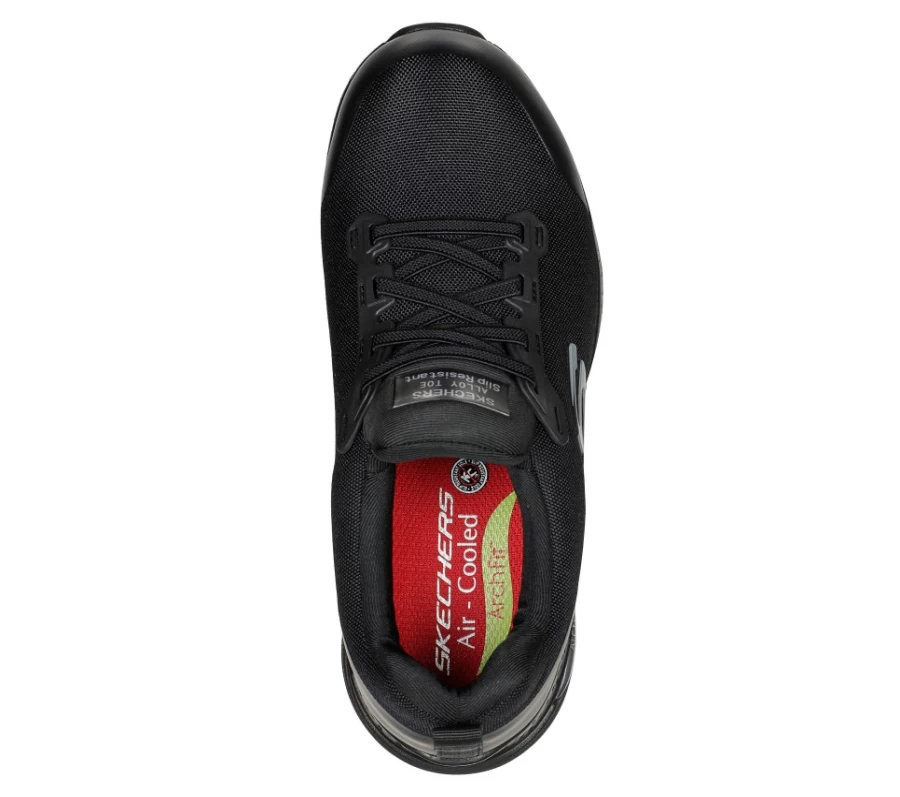 SKECHERS Women's Arch Fit Sr - Evzan Work Shoes in Black