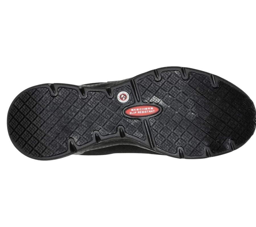 SKECHERS Women's Arch Fit Sr - Evzan Work Shoes in Black