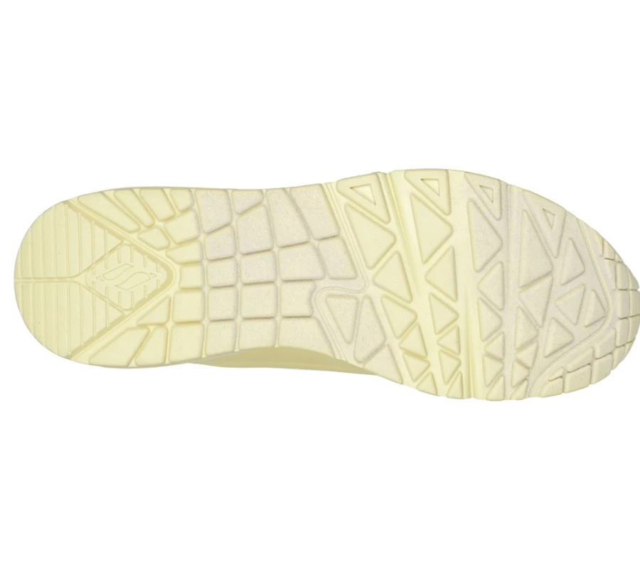 SKECHERS Women's Uno - Bright Air Sneakers in Yellow | Lightweight Comfortable Walking Shoes