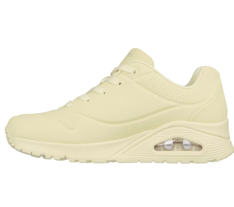 SKECHERS Women's Uno - Bright Air Sneakers in Yellow | Lightweight Comfortable Walking Shoes