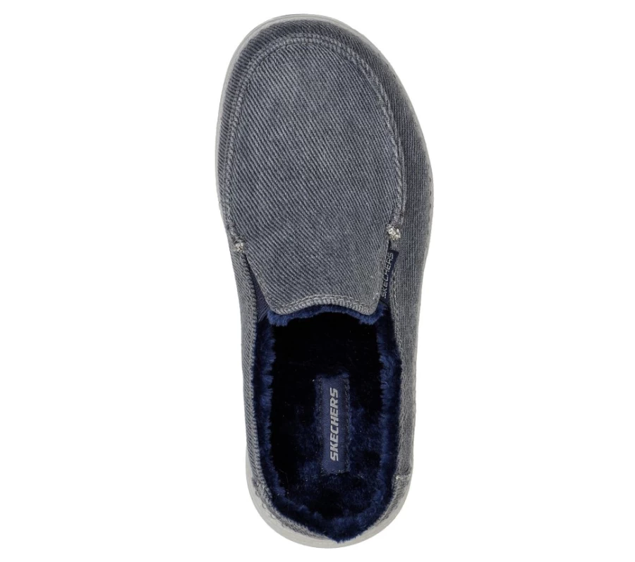 SKECHERS Kids Navy Comfy Time Sneakers - Melson Style Comfortable Shoes for Active Children