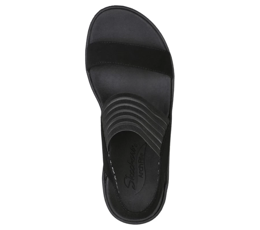 SKECHERS Women's Arch Fit Rumble Modernistic Sneakers in Black - Comfortable Walking Shoes