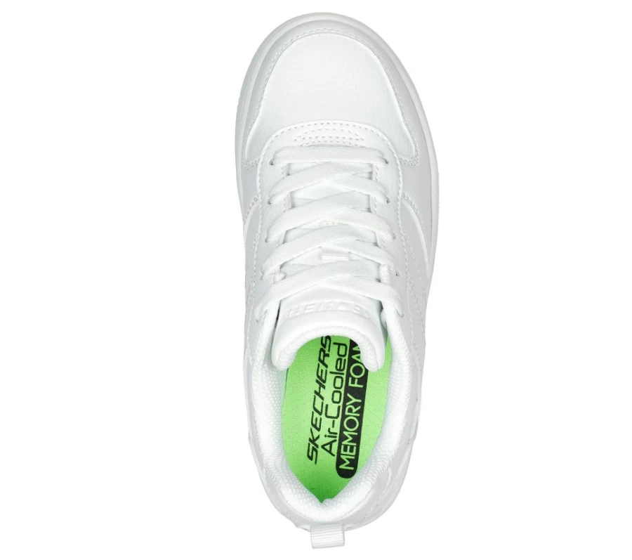 SKECHERS Kids Sport Court 92 Sneakers in White - Trendox Style for Active Children