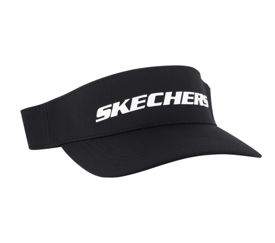 SKECHERS Women's Go Walk Visor Hat in Black - Lightweight Comfort for Walking