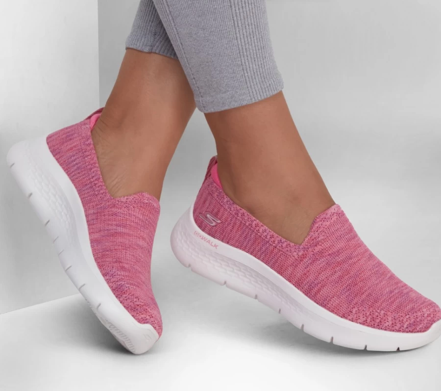 SKECHERS Women's Go Walk Flex - Vivid Energy Walking Shoes in Pink
