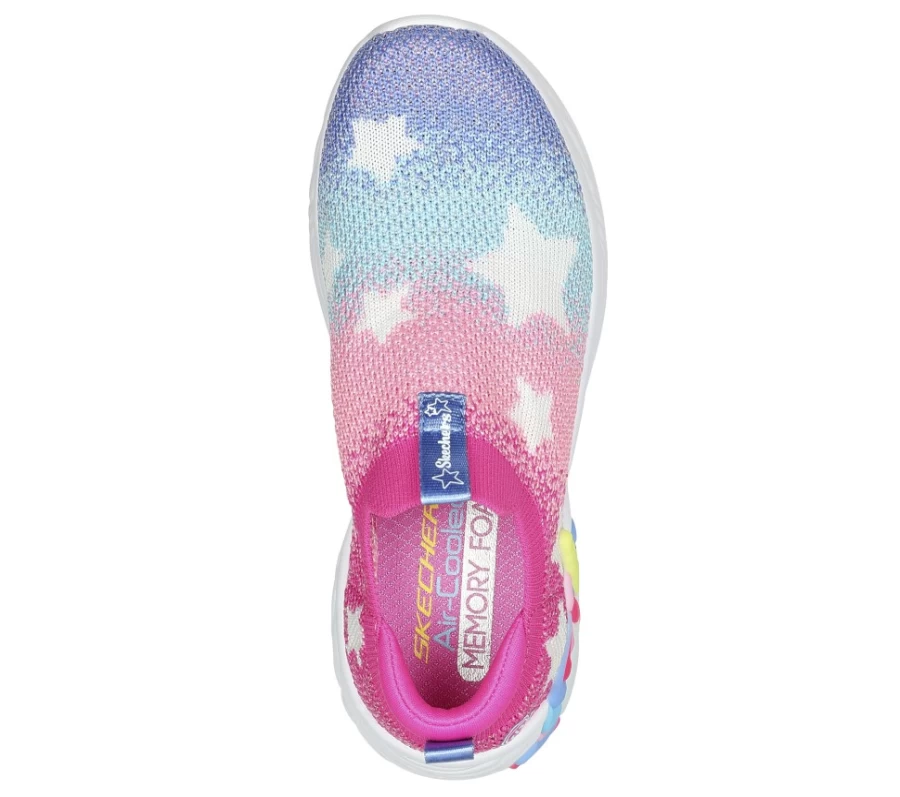 SKECHERS Kids' Unicorn Dreams Light-Up Shoes in Hot Pink & Multi Colors | S Lights