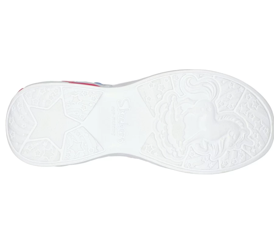 SKECHERS Kids' Unicorn Dreams Light-Up Shoes in Hot Pink & Multi Colors | S Lights