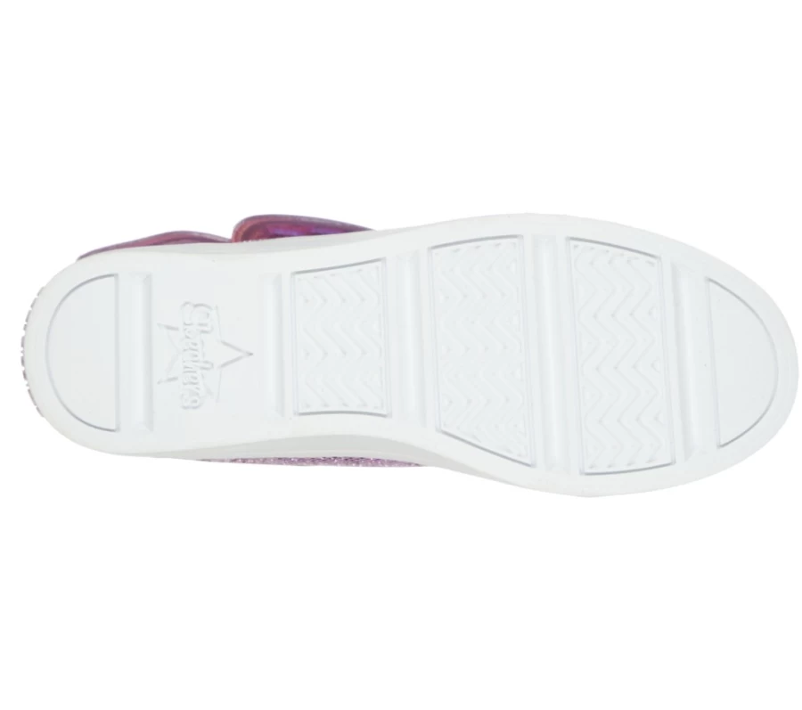 SKECHERS Kids Twinkle Toes Twi-Lites 2.0 Butterfly Wishes Light-Up Sneakers in Lavender & Multi Colors