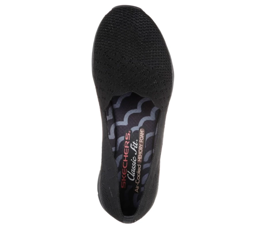 SKECHERS Women's Black Seager - Stat Sneakers