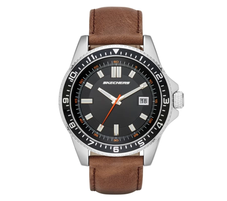 SKECHERS Men's Longfellow Brown Watch - Stylish Casual Timepiece