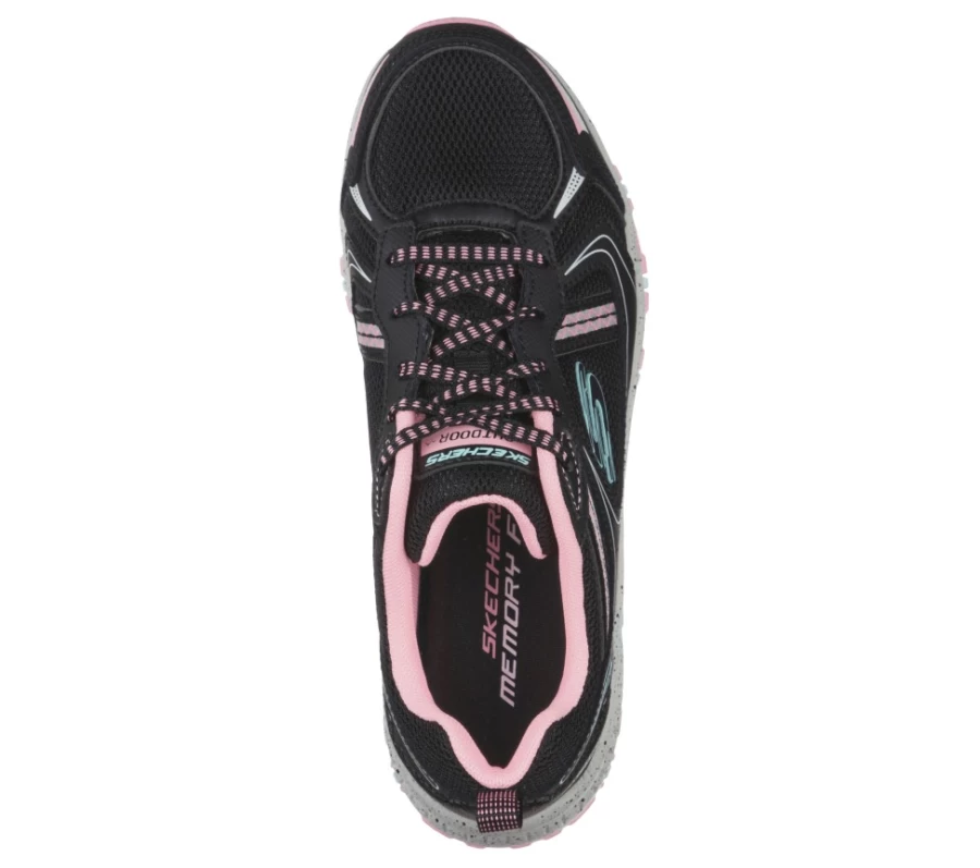 SKECHERS Women's Hillcrest - Vast Adventure Sneakers in Black & Hot Pink