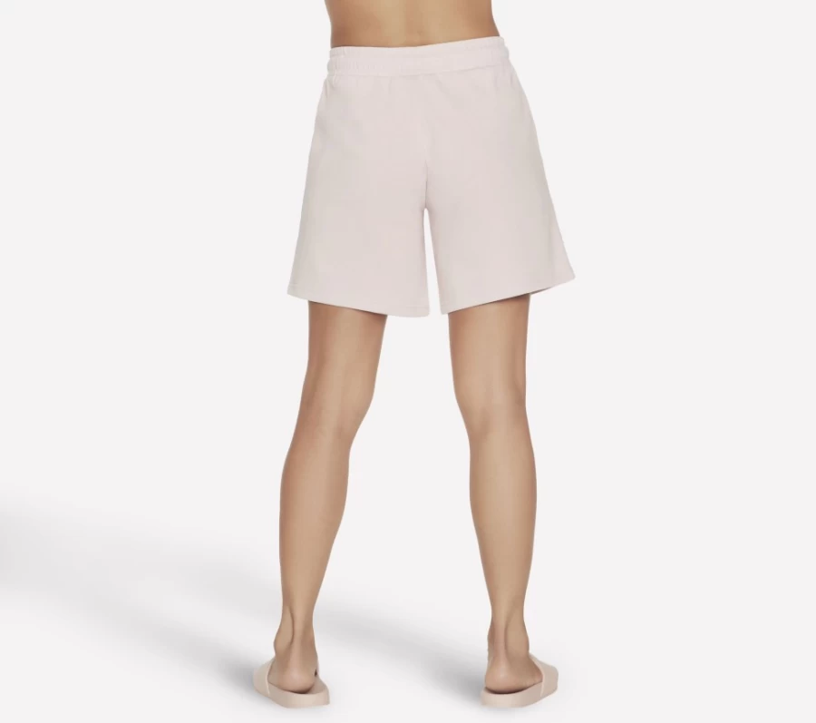 SKECHERS Women's Light Pink Skech-Sweats 5 Inch Shorts | Comfortable Casual Workout Shorts