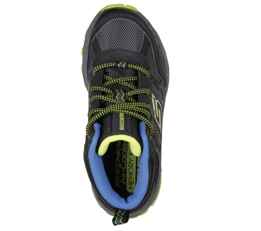 SKECHERS Kids Fuse Tread - Trek-Surge Sneakers in Black & Lime for Active Play