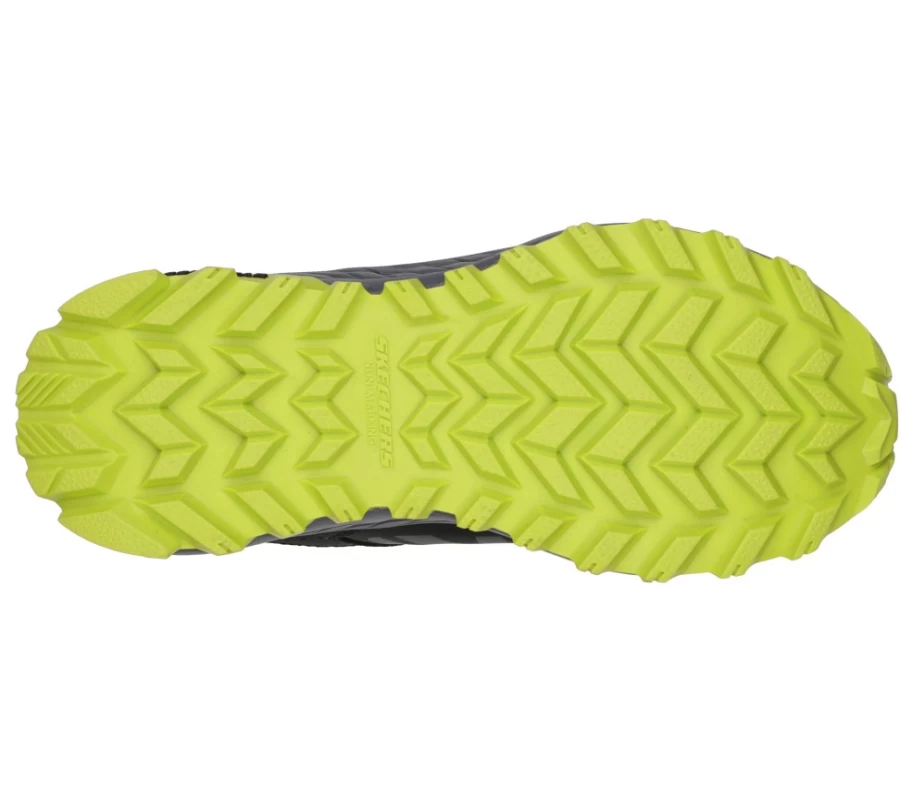 SKECHERS Kids Fuse Tread - Trek-Surge Sneakers in Black & Lime for Active Play