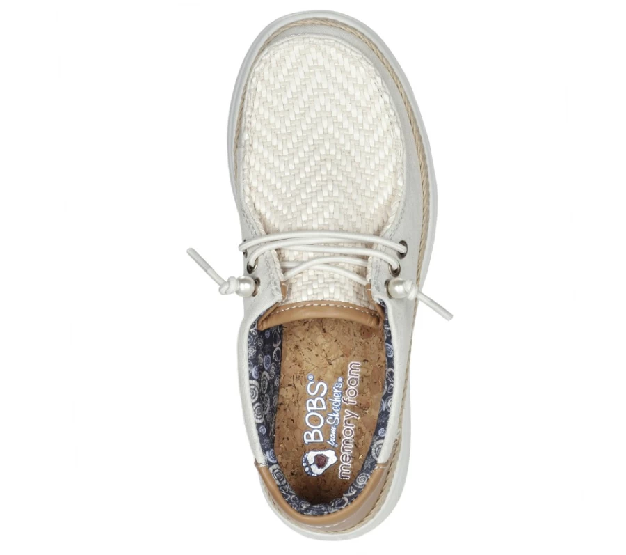 SKECHERS Women's Bobs Skipper - Entirely Shore Slip-On Sneakers in Natural