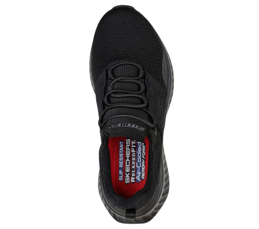 SKECHERS Women's Black Work Shoes - Tilido Ebino Style