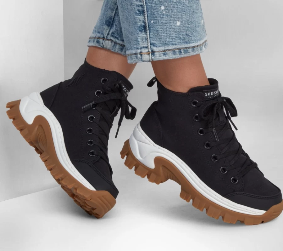SKECHERS Women's Black Hi Ryze Fashion Shaker Sneakers