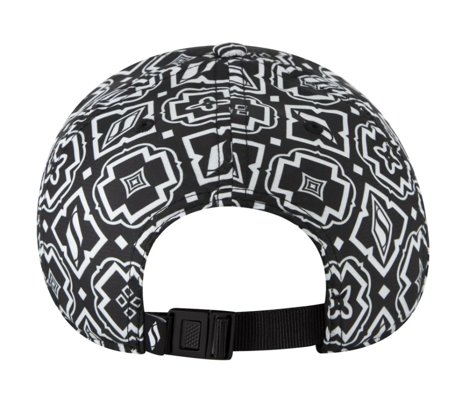 SKECHERS Women's Diamond Legacy Heritage Hat - Black & White Casual Baseball Cap