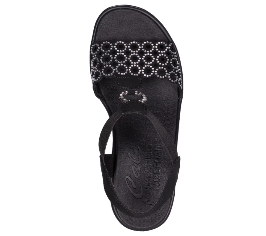 SKECHERS Women's Rumble On - Queen B2 Sneakers in Black & Silver