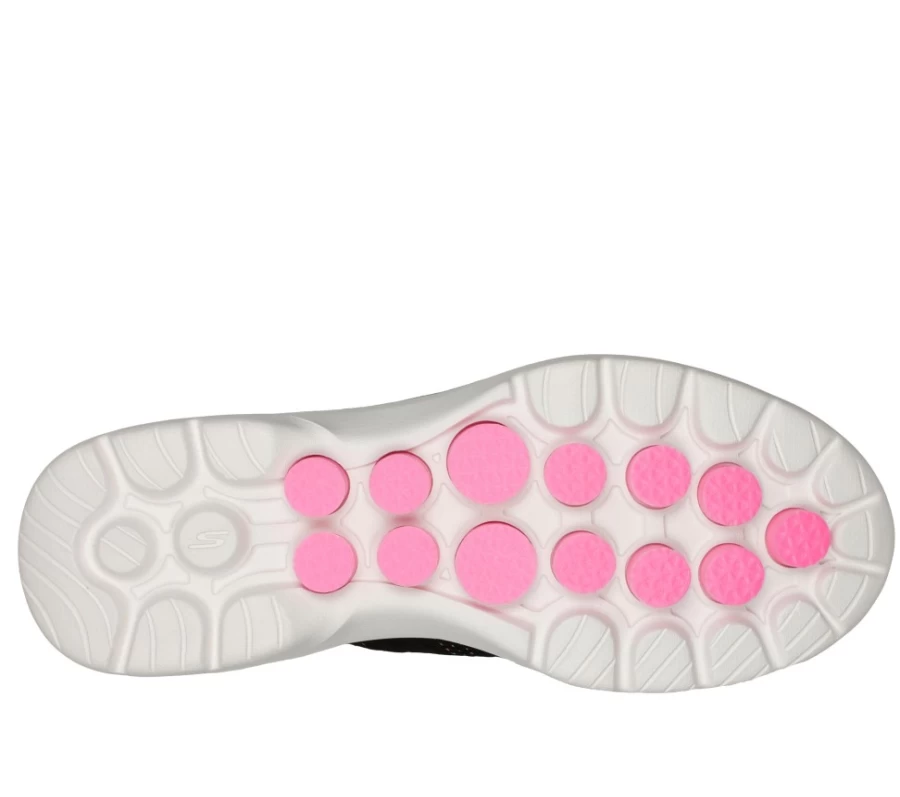 SKECHERS Women's Go Walk 6 Slip-On Walking Shoes - Valentina Style in Black & Multi Color