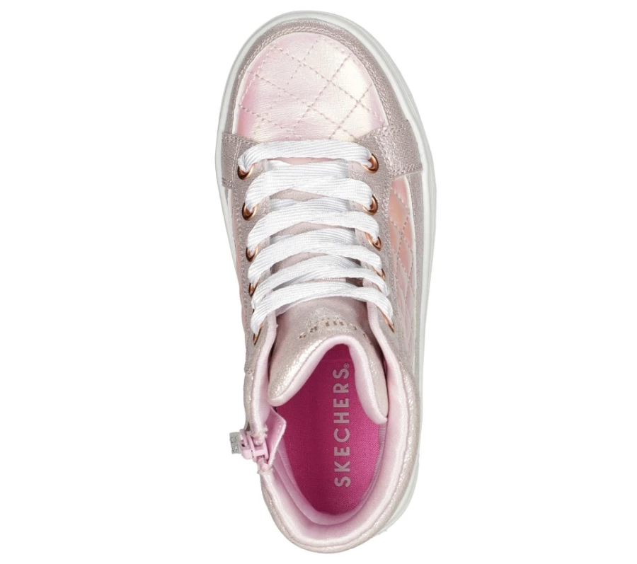 SKECHERS Kids Light Pink Elevated Sneakers for Comfort and Style