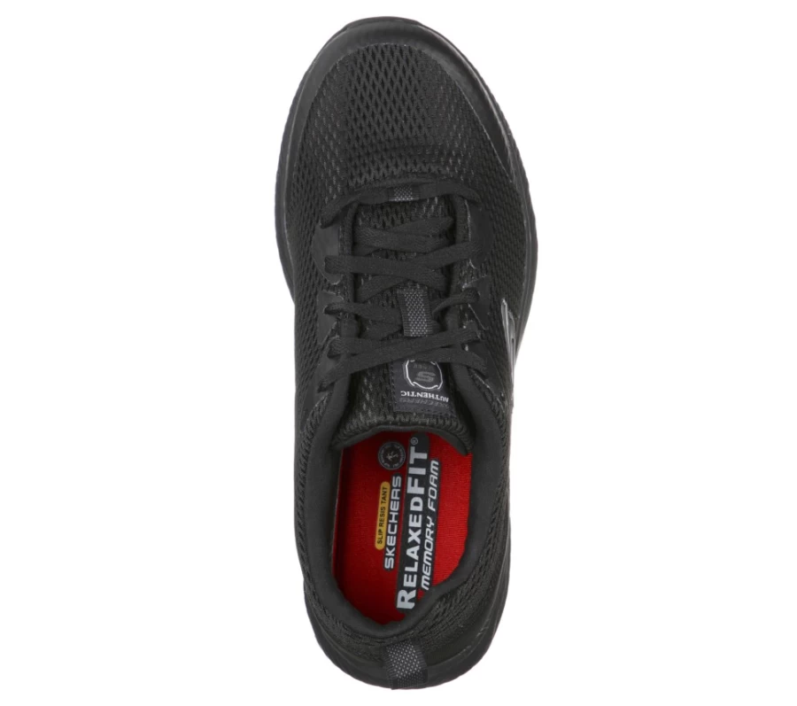 SKECHERS Men's Dynaair Sr Relaxed Fit Sneakers in Black - Comfortable Casual Shoes
