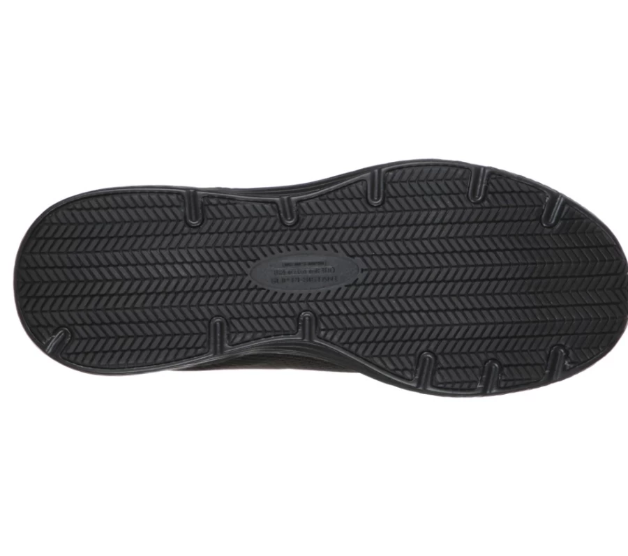 SKECHERS Men's Dynaair Sr Relaxed Fit Sneakers in Black - Comfortable Casual Shoes