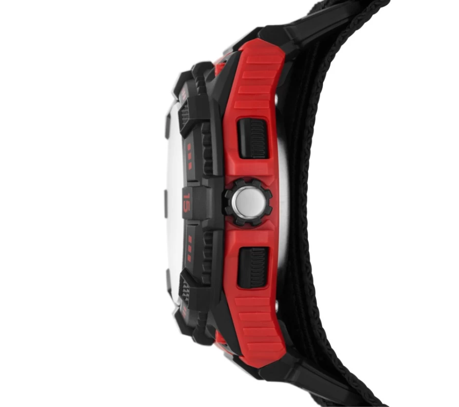 SKECHERS Men's Downey Fast Wrap Watch - Black & Red Sport Style Digital Wristwatch