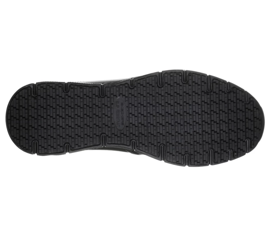 SKECHERS Men's Nampa - Groton Sr Relaxed Fit Sneakers in Black