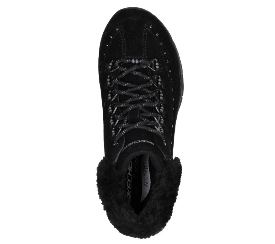SKECHERS Women's Arch Fit Goodnight Slip-On Sneakers in Black - Comfortable Walking Shoes