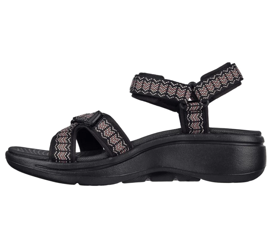 SKECHERS Women's Go Walk Arch Fit - Affinity Slip-On Walking Shoes, Black