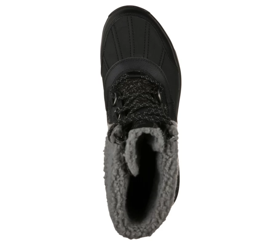 SKECHERS Men's On The Go Outdoor Ultra - Hillcrest Walking Shoes in Black & Gray