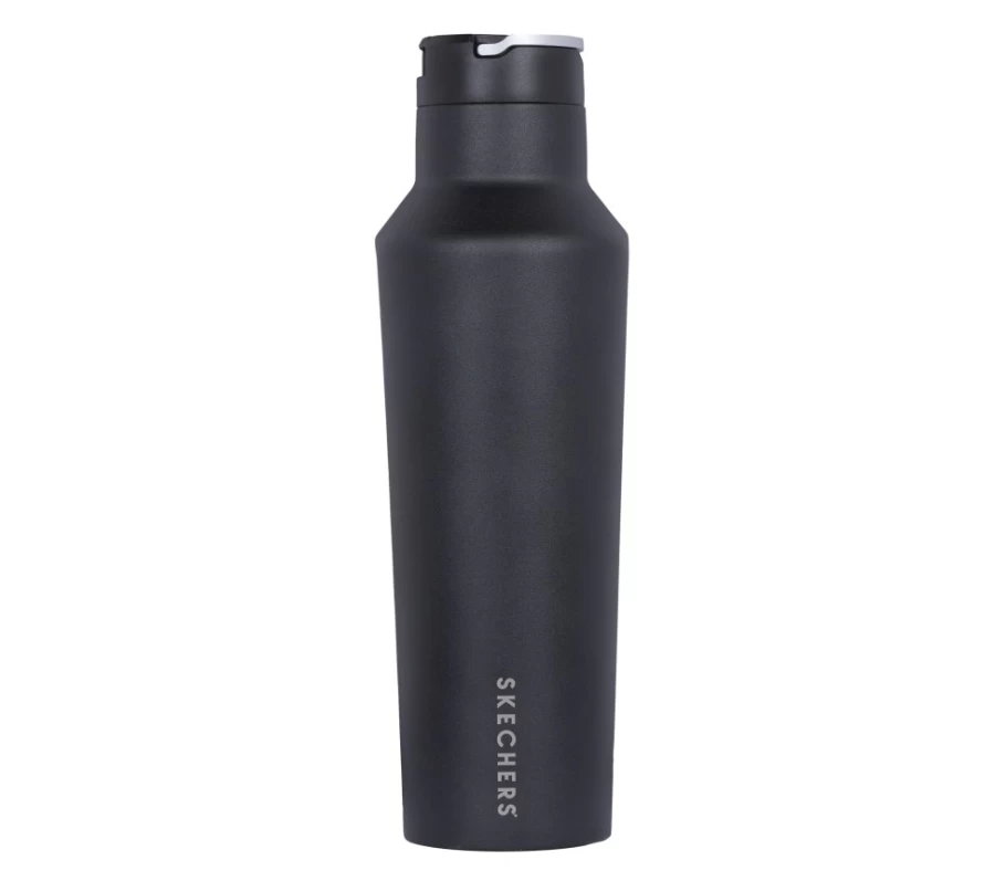 SKECHERS Men's Black Canteen Hydration Water Bottle