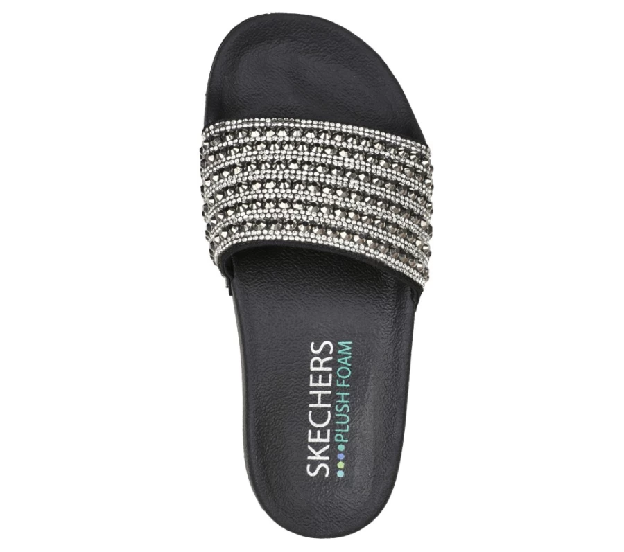 SKECHERS Women's Rocker Glam Pop-Up Sneakers in Black