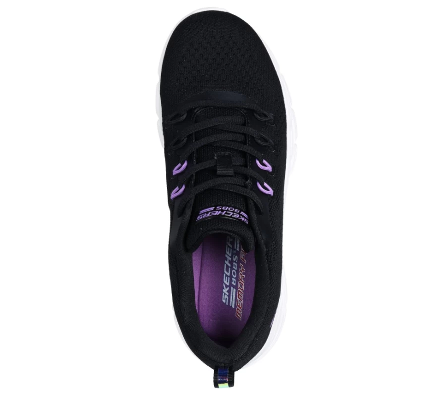 SKECHERS Women's Bobs Sport B Flex Hi - Parallel Force Sneakers in Black