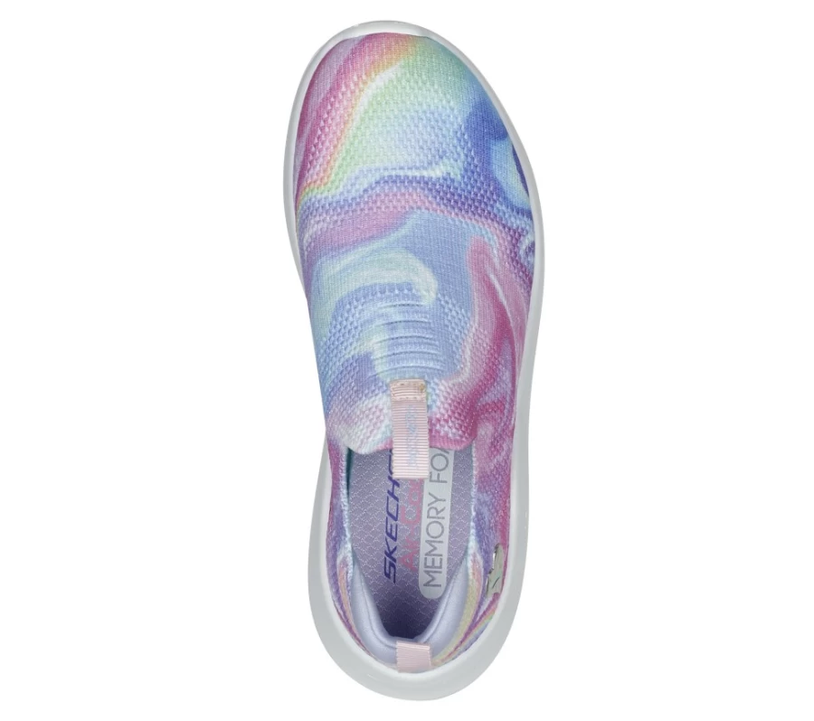 SKECHERS Kids' Ultra Flex 2.0 - Swirlology Sneakers in Lavender / Multi Color