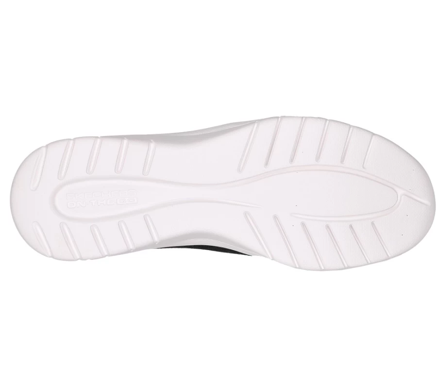 SKECHERS Women's On-The-Go Flex Oasis Walking Shoes - Black & White Comfortable Sneakers for Travel & Casual Wear