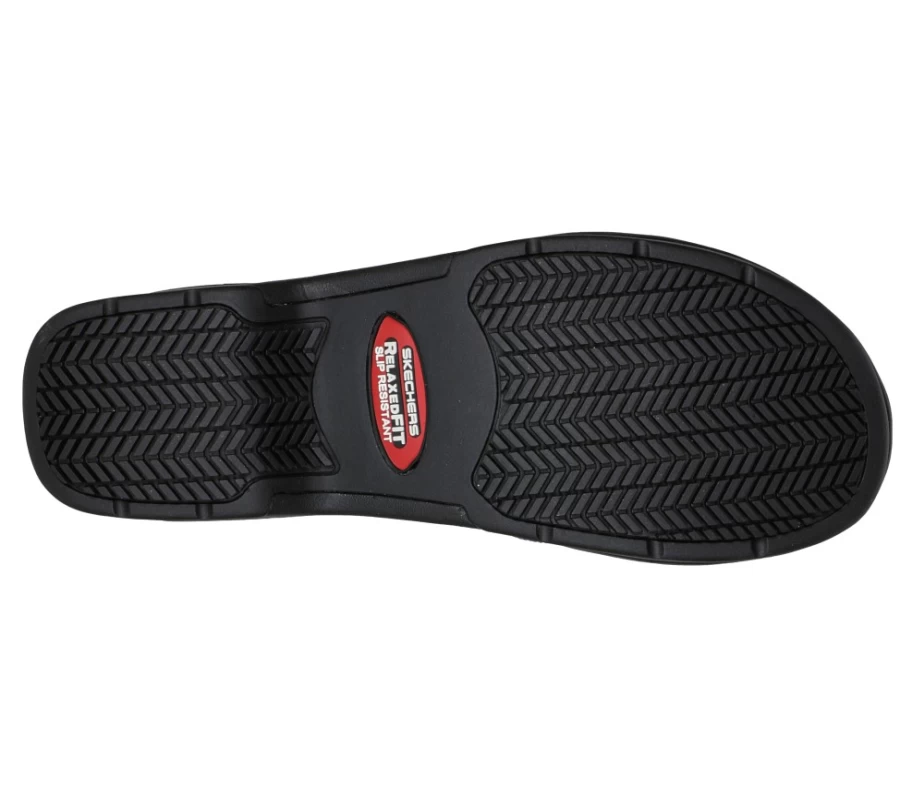 SKECHERS Women's Work Relaxed Fit Upswep Sr Sneakers in Black / Multi - Comfortable Slip-Resistant Shoes for Women
