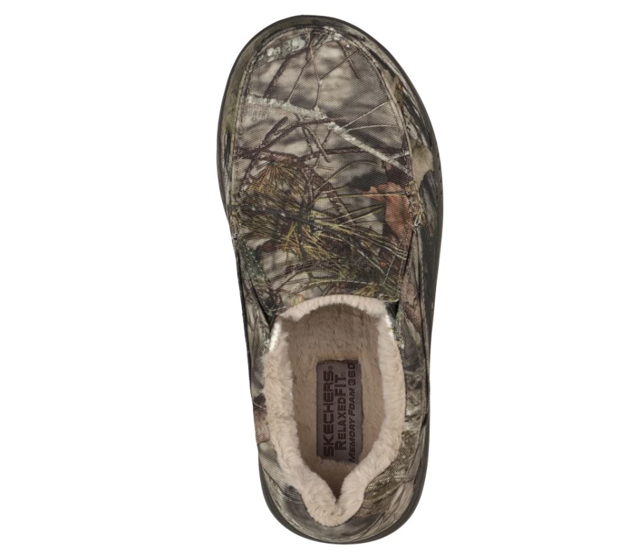 SKECHERS Men's Relaxed Fit Camouflage Larmen Sneakers - Comfortable Casual Shoes
