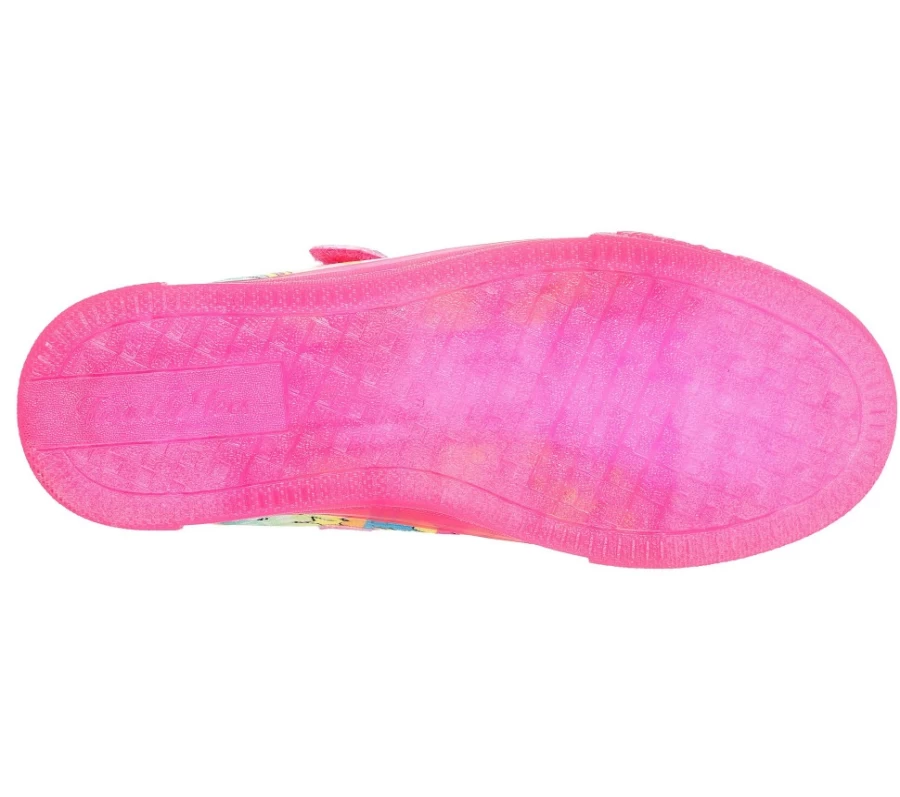 SKECHERS Kids Twinkle Toes Twinkle Sparks Ice - Unicorn Burst Sneakers in Hot Pink & Multi Colors