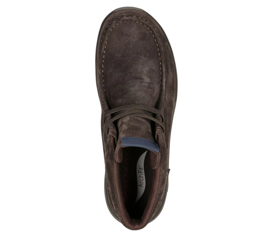 SKECHERS Men's Arch Fit Melo - Otero Relaxed Fit Sneakers in Chocolate
