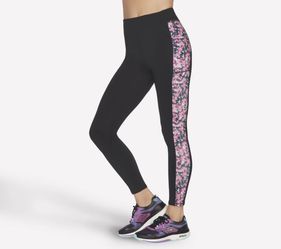 SKECHERS Women's Go Stretch Fantasy Fields HW Leggings - Black, Red, Blue Color Options