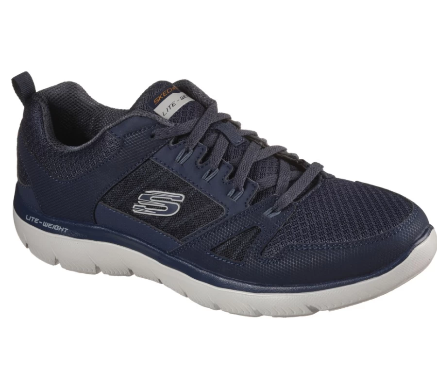 SKECHERS Men's Summits - New World Sneakers in Navy | Lightweight Comfort Walking Shoes
