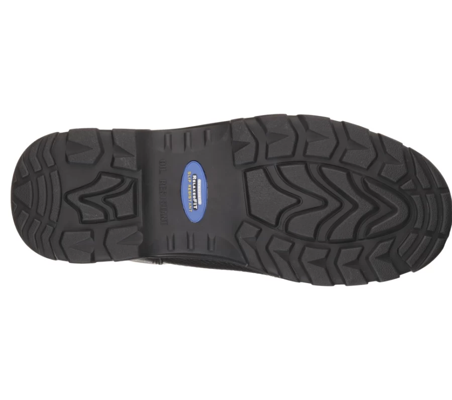 SKECHERS Men's Work Relaxed Fit Workshire St Black Work Shoes