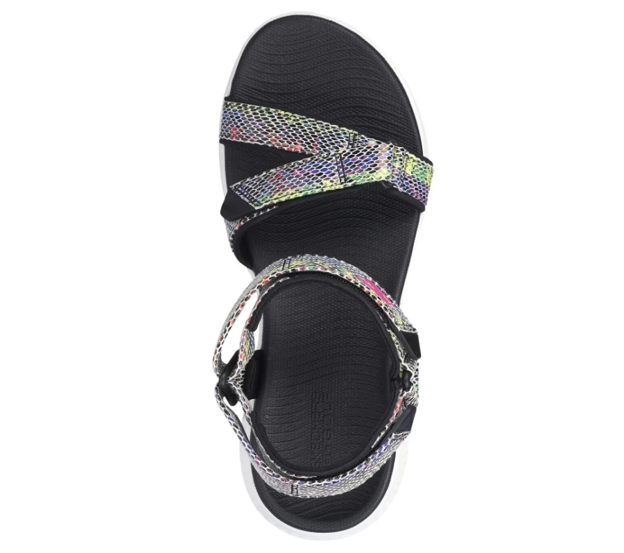 SKECHERS Women's Go Golf 600 Sandals - Black & Multi Color Comfortable Golf Shoes