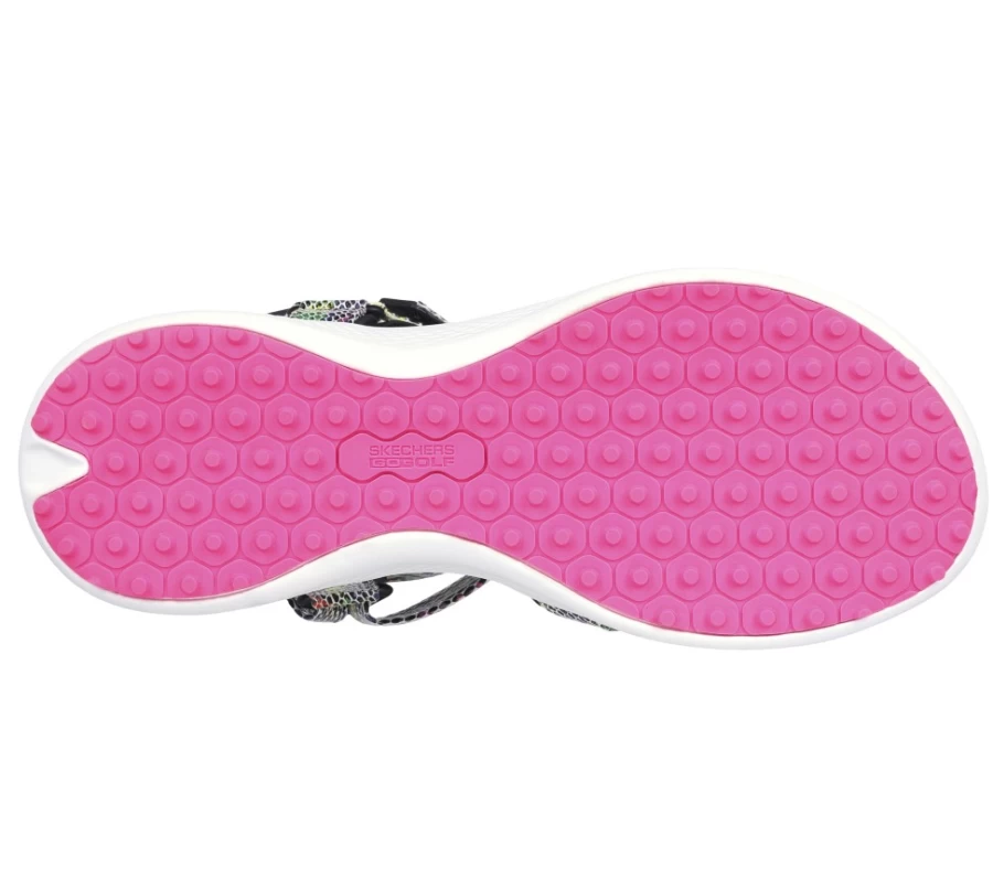 SKECHERS Women's Go Golf 600 Sandals - Black & Multi Color Comfortable Golf Shoes