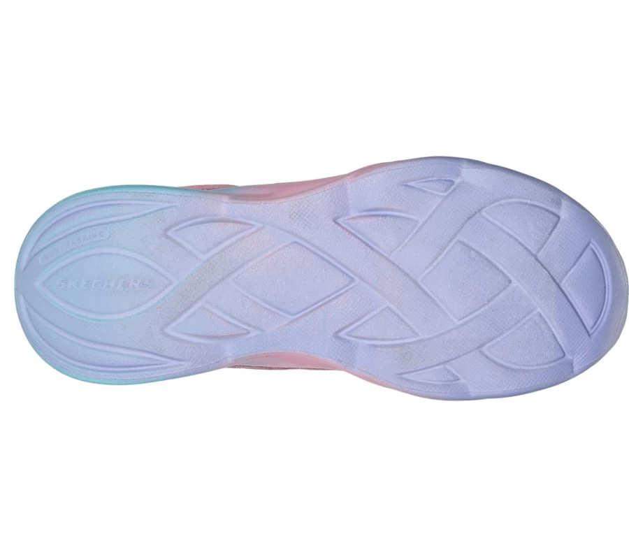 SKECHERS Kids Twisty Brights Color Radiant Light-Up Shoes in Pink/Multi